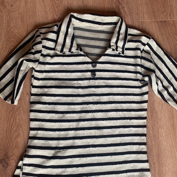 Vintage stripe tee with coast and v neck size XS - Picture 2 of 7